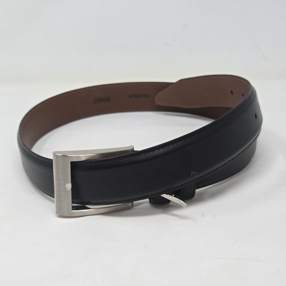 Allen Edmonds Mens Basic Dress Belt Dark Brown Calfskin Leather 36 39507 USA